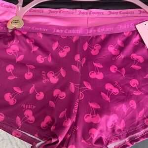 Juicy Couture Fuchsia Cherry Print Intimates sz 1x